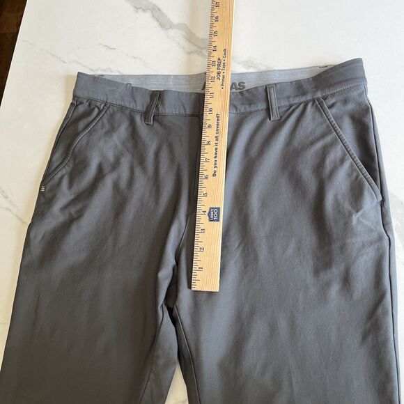 Adidas Golf Pants Mens Size 34 Gray Lightweight Performance Stretch Chino - Picture 9 of 15
